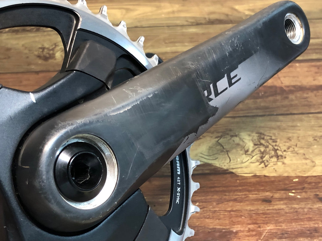 JC336 スラム SRAM FORCE AXS FC-FRC-1-D1 クランク X-SYNC 42T 170mm dub ※クランクアームボルトM30欠品