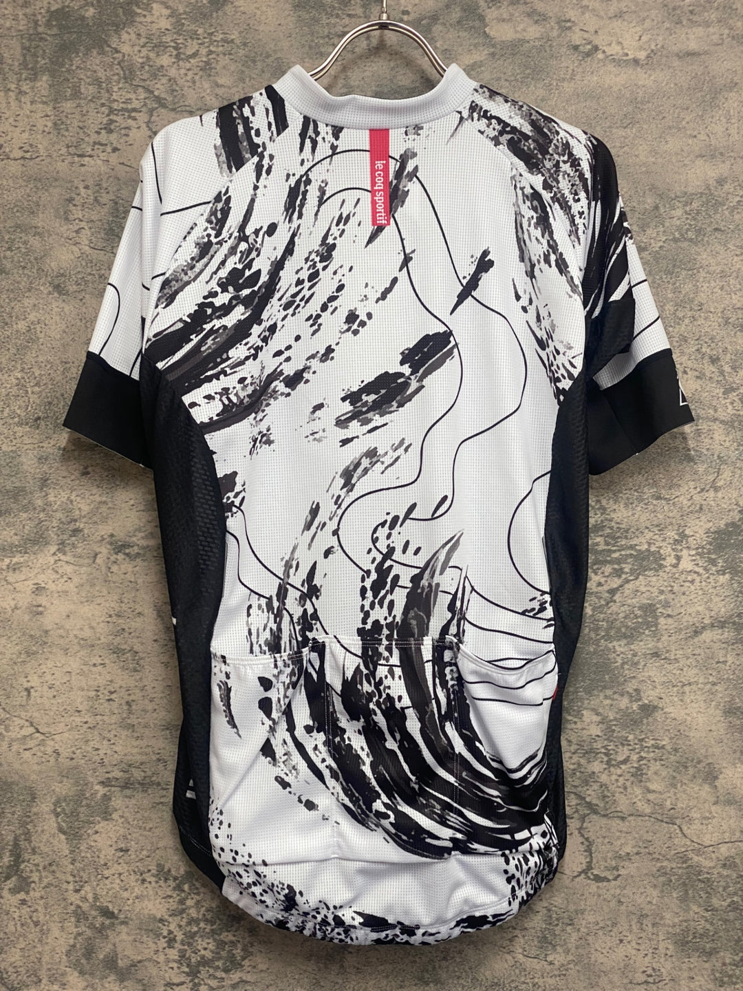 JN359 ルコックスポルティフ le coq sportif 半袖 サイクルジャージ 白 L
