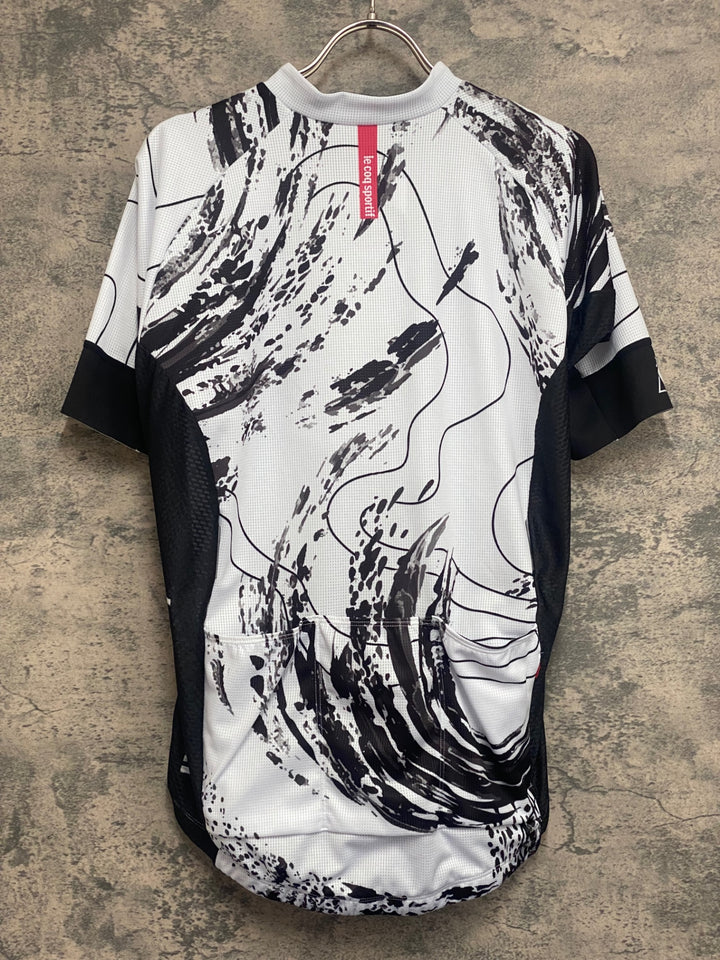 JN359 ルコックスポルティフ le coq sportif 半袖 サイクルジャージ 白 L