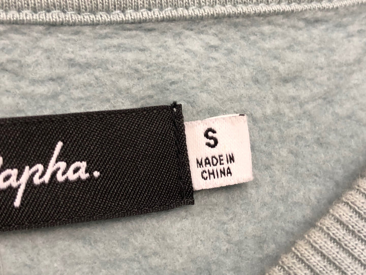 JD989 ラファ Rapha LONG SWEATSHIRT 長袖 スウェット 水 S 裏起毛