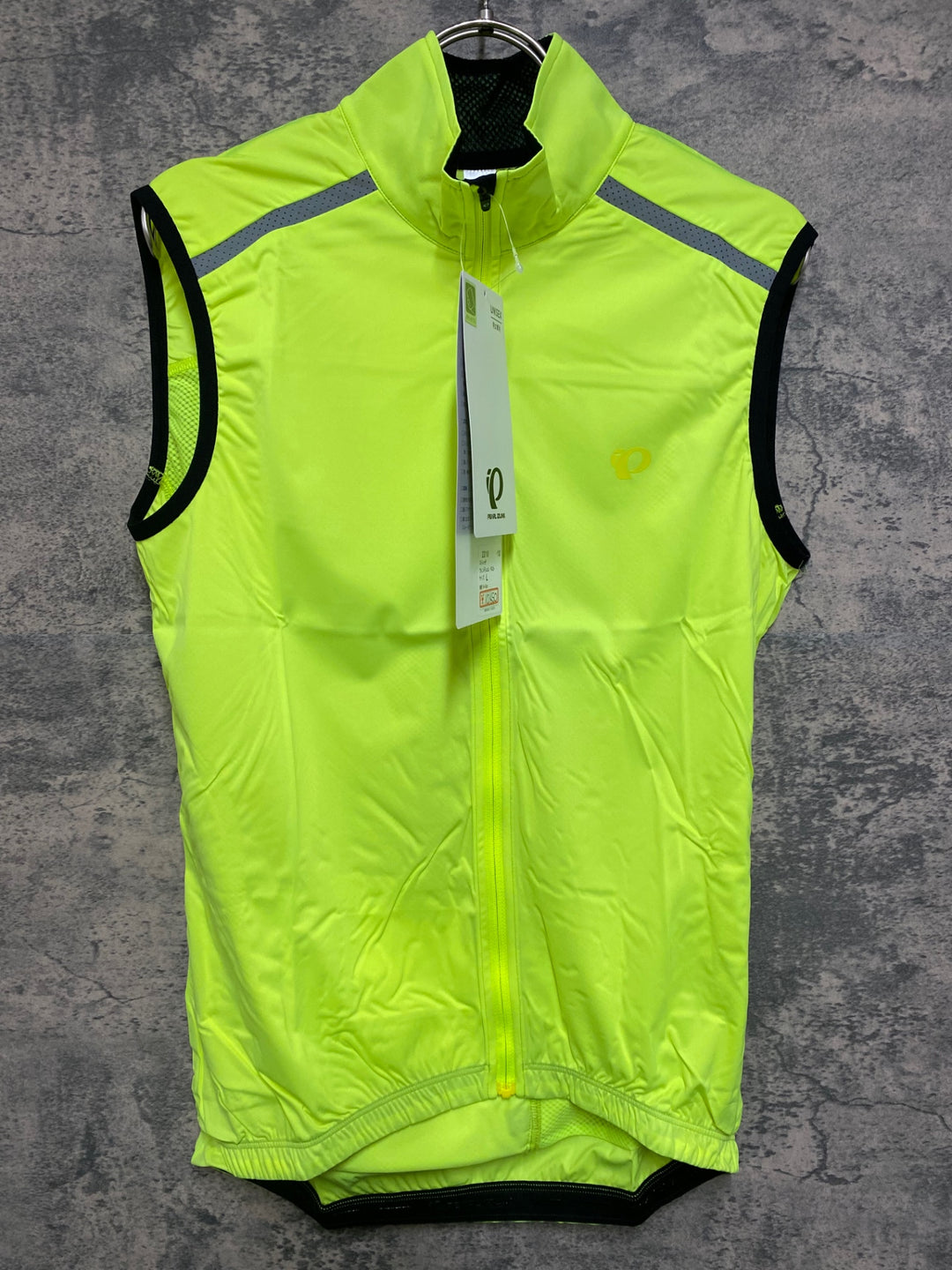 JQ732 パールイズミ PEARL iZUMi ジレ サイクルベスト 黄 L