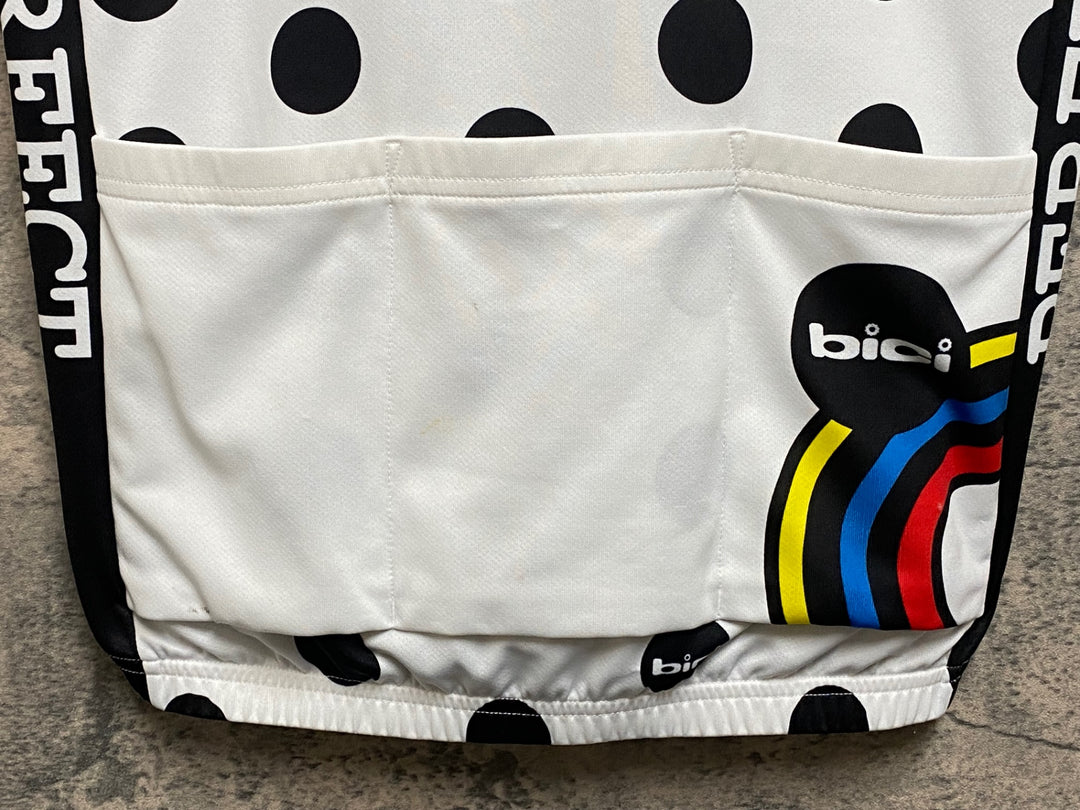 JP128 ビチ bici 半袖 サイクルジャケット 黒 白 M
