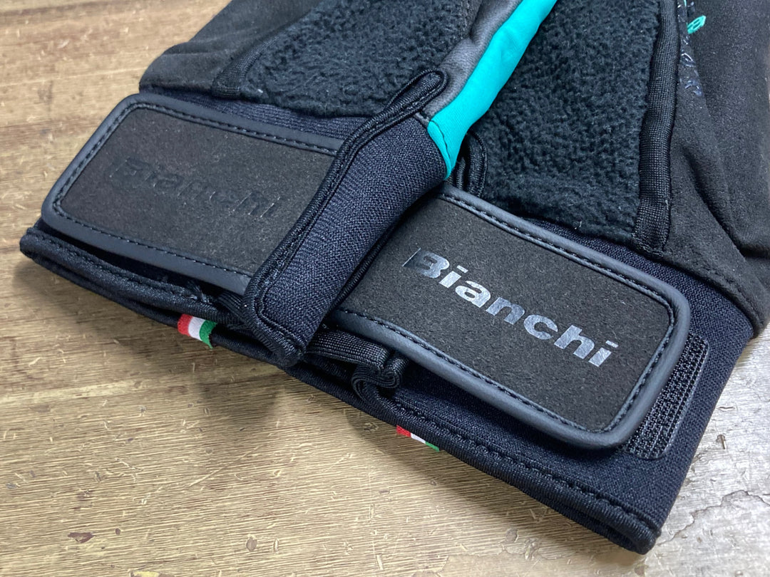 KD707 ビアンキ Bianchi 長指 ウィンターグローブ チェレステ XS 裏起毛