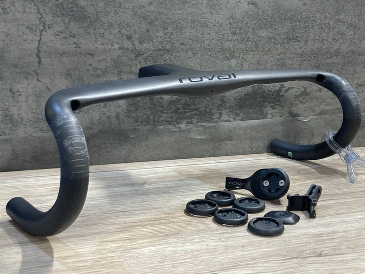 KA144 ロヴァ―ル ROVAL RAPIDE COCKPIT カーボン ドロップハンドル ブラケットC-C420mm100mm マウント付属