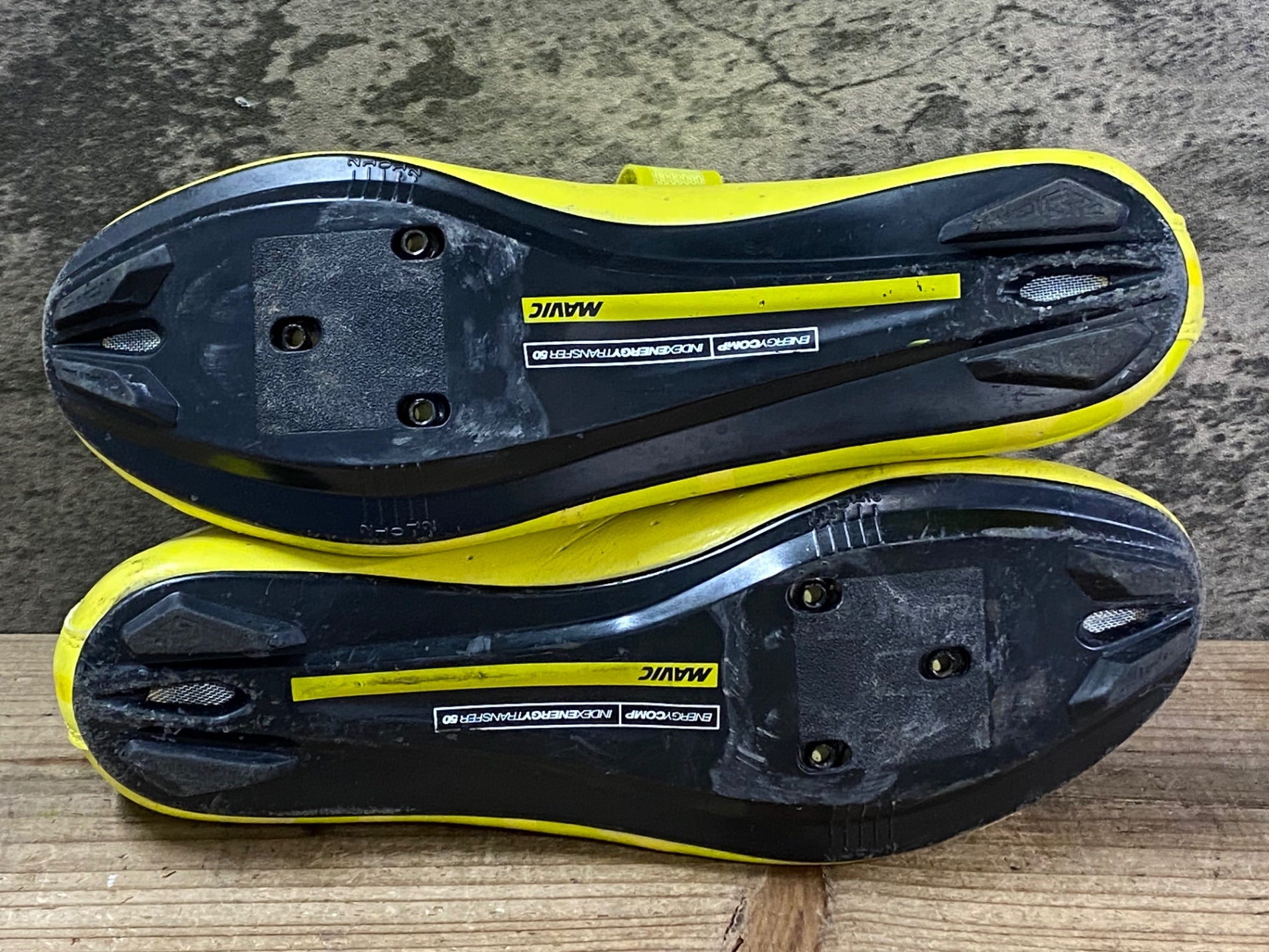 JO073 マヴィック MAVIC COSMIC ビンディングシューズ 黄 3穴 EU41 1/3