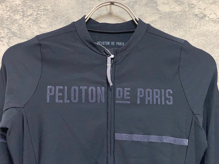 KB616 プロトンドパリ Peloton de Paris Sprinteur Jersey Man 長袖 サイクルジャージ 黒 XS 裏起毛