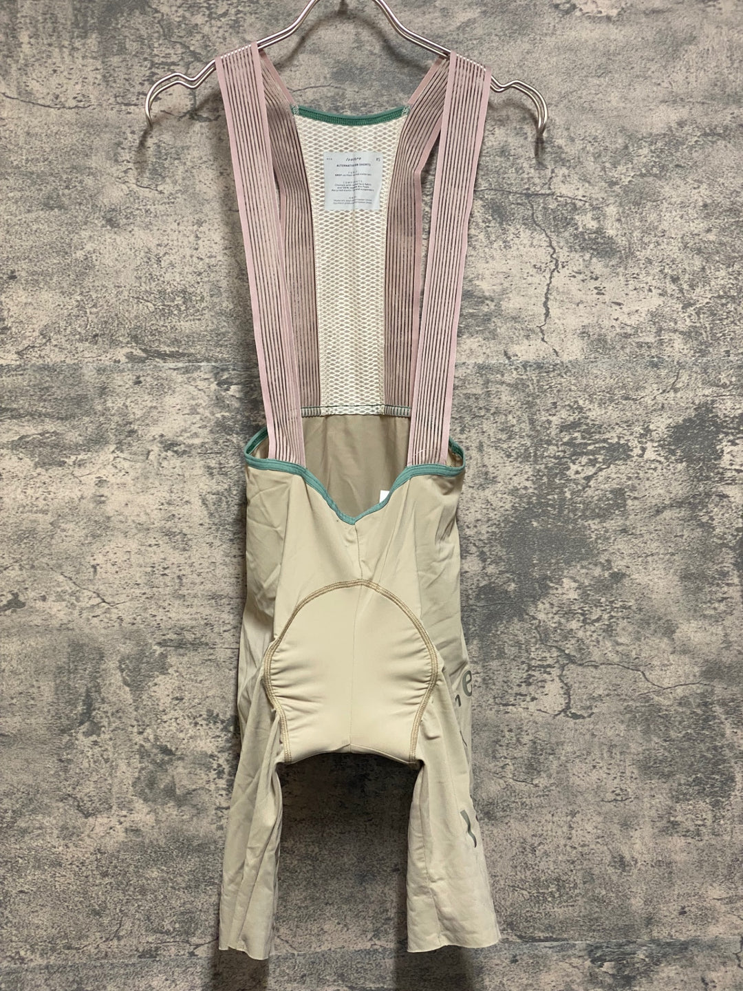 JQ535 イザドア Isadore ALTERNATIVE BIB SHORTS ビブショーツ ベージュ XS ※汚れあり