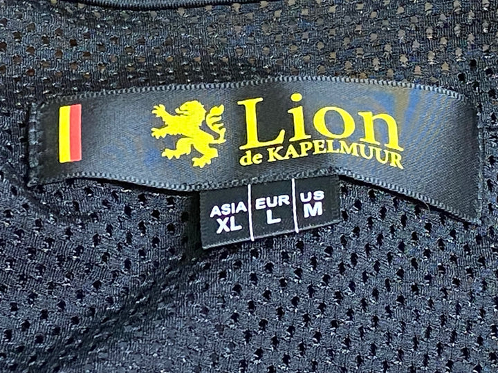 JM107 リオンドカペルミュール Lion de KAPELMUUR ビブタイツ 黒 XL 裏起毛