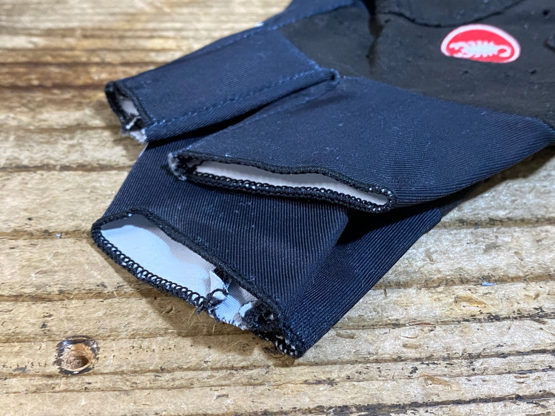 KF415 カステリ CASTELLI ロッソコルサ ROSSO CORSA 指切 グローブ 黒 S