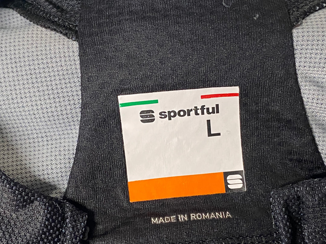 KJ811 スポーツフル sportful 半袖 サイクルジャージ 黒 緑 L BORA hansgrohe