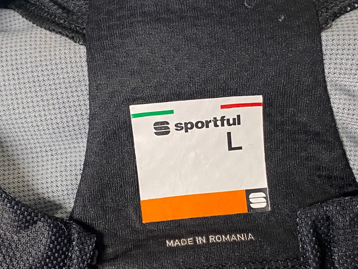 KJ811 スポーツフル sportful 半袖 サイクルジャージ 黒 緑 L BORA hansgrohe