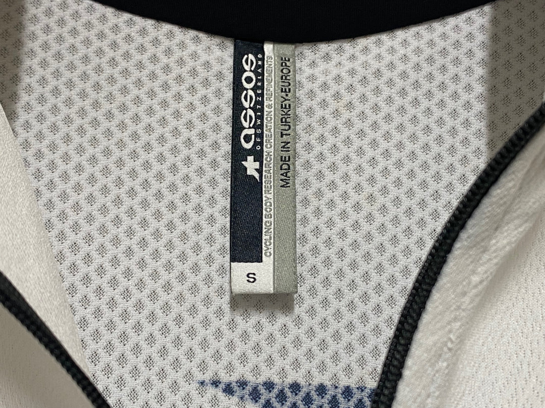 KM090 アソス ASSOS S5.CENTO 半袖 サイクルジャージ 白/黒 S