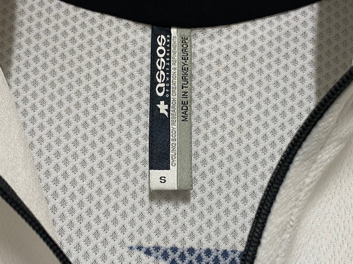 KM090 アソス ASSOS S5.CENTO 半袖 サイクルジャージ 白/黒 S