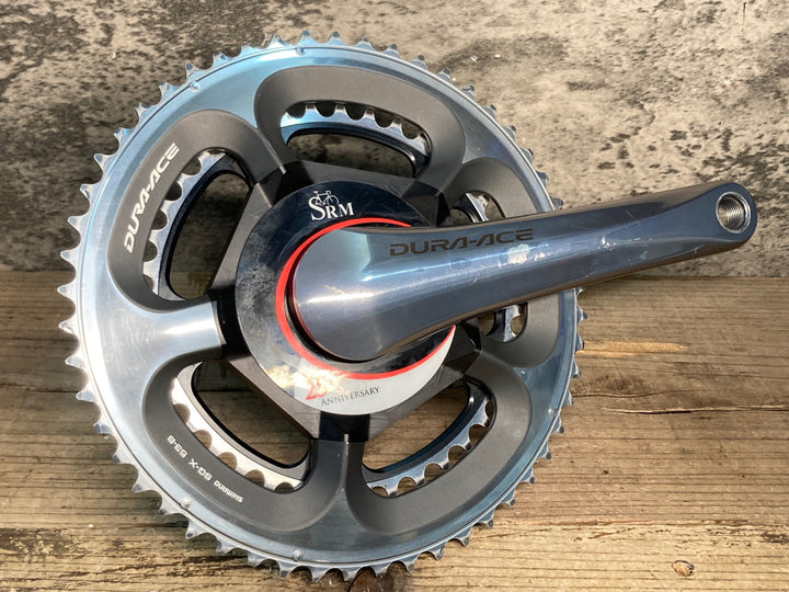 JL182 シマノ SHIMANO デュラエース DURA-ACE FC-7800 クランクセット 53/39T 172.5mm SRM 25TH パワーメーター付き ※接続未確認のためジャンク