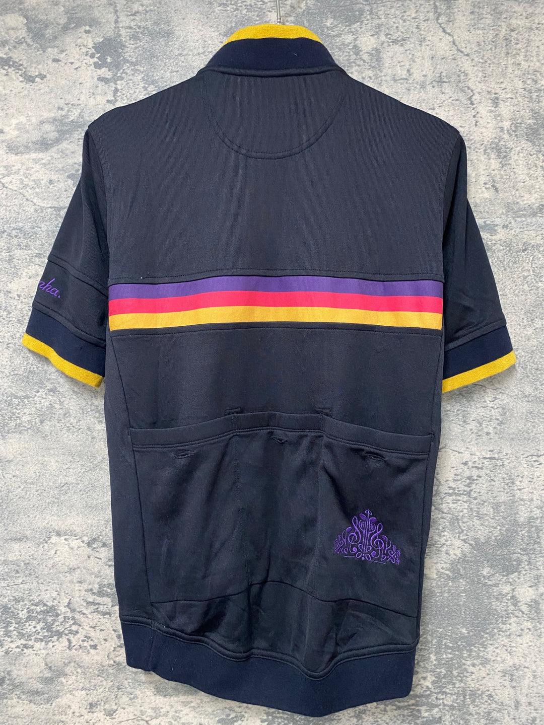JG244 ラファ Rapha IMPERIAL WORKS CLUB JERSEY 半袖 サイクルジャージ ハーフジップ 黒 S