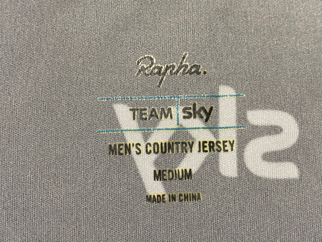 JN155 ラファ Rapha MEN'S COUNTRY JERSEY 半袖 サイクルジャージ 黒 紺 M TEAM Sky