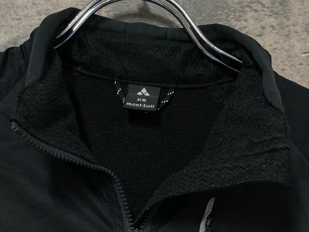 KC192 モンベル mont-bell 長袖 サイクルジャケット 黒 XS 裏起毛