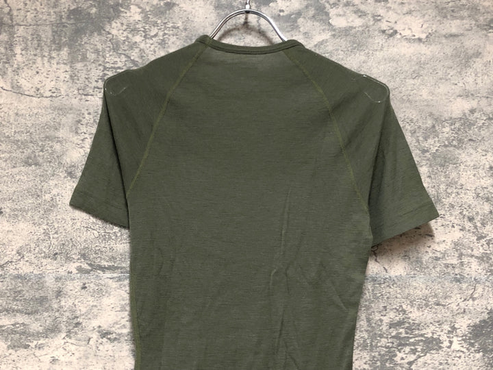 KD904 ラファ Rapha MERINO BASE LAYER - SHORT SLEEVE 半袖 ベースレイヤー カーキ XS