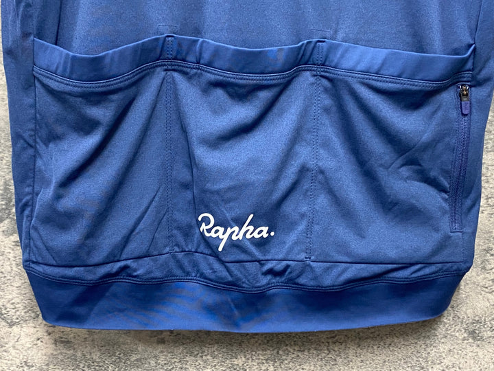 KC667 ラファ Rapha CORE JERSEY 半袖 サイクルジャージ 濃青 XXL