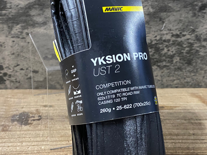 KA662 マヴィック MAVIC YKSION PRO UST 2 チューブレスタイヤ 700x25C 1本