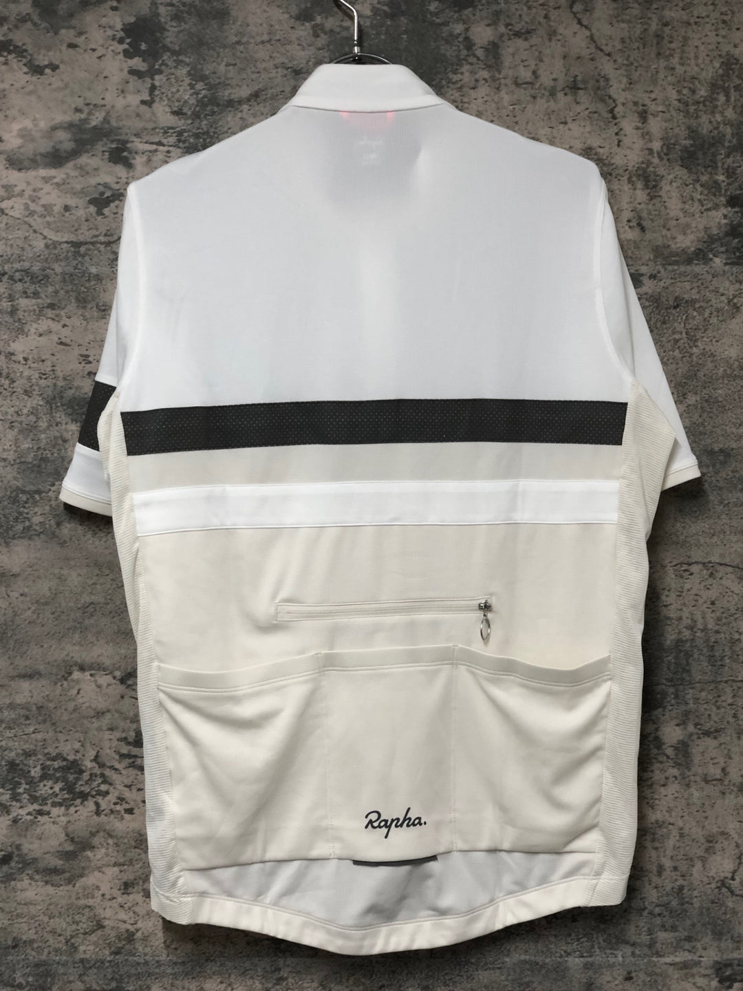 KN651 ラファ Rapha BREVET LIGHTWEIGHT JERSEY 半袖 サイクルジャージ 白 L
