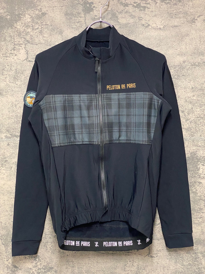 JG359 プロトンドパリ PELOTON DE PARIS Atlas Puffy Jacket 長袖 サイクルジャケット 黒 S 裏起毛