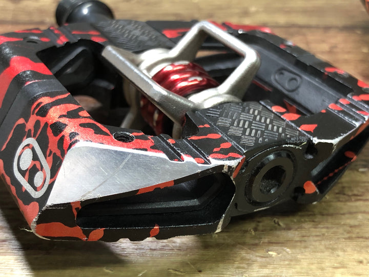 JK261 クランクブラザース crankbrothers MALLET E LS ビンディングペダル 黒 赤