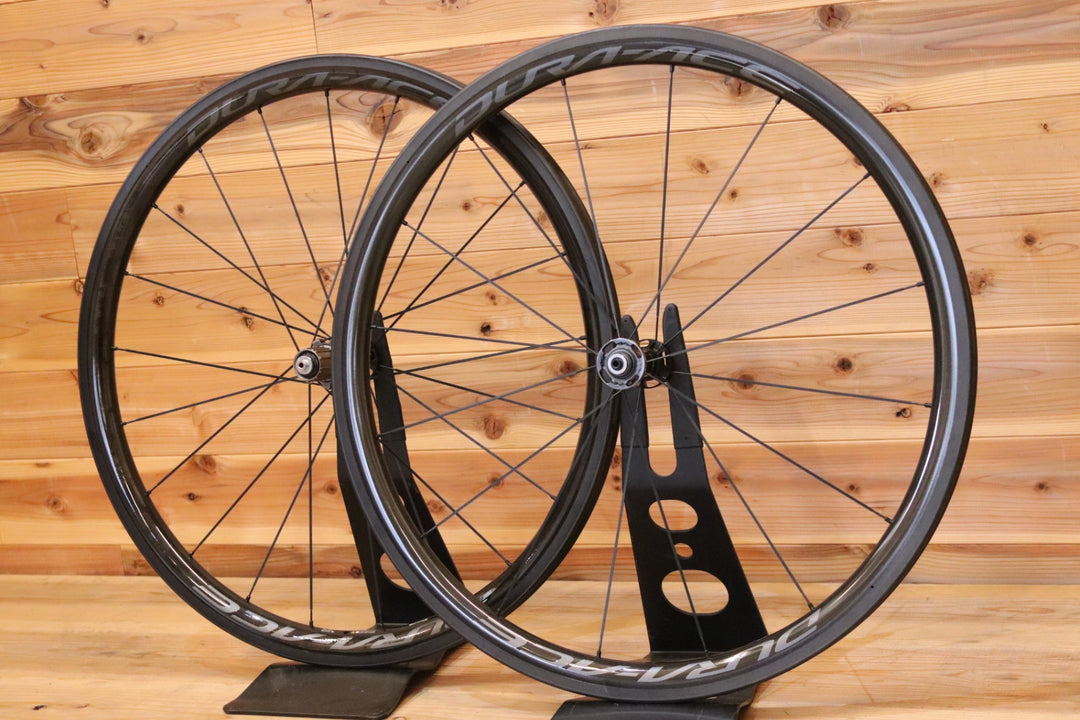 未走行品！ シマノ SHIMANO デュラエース DURA-ACE WH-R9100 C40 TU シマノ 11S/12S 28㎜ カーボン チューブラー ロードバイク ホイールセット 【広島店】