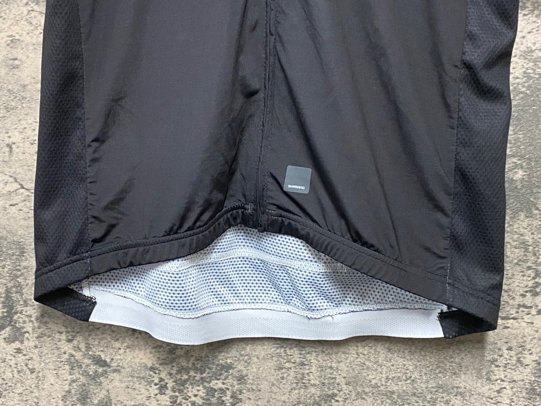 KG984 シマノ SHIMANO 半袖 サイクルジャージ 白 黒 ASIA XL