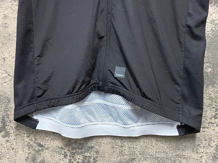 KG984 シマノ SHIMANO 半袖 サイクルジャージ 白 黒 ASIA XL