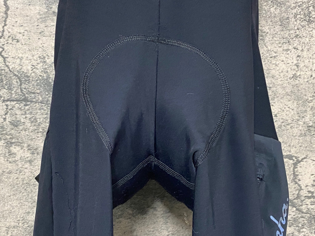 KA296 ラファ Rapha CARGO WINTER TIGHTS WITH PAD カーゴビブタイツ 黒 S 裏起毛
