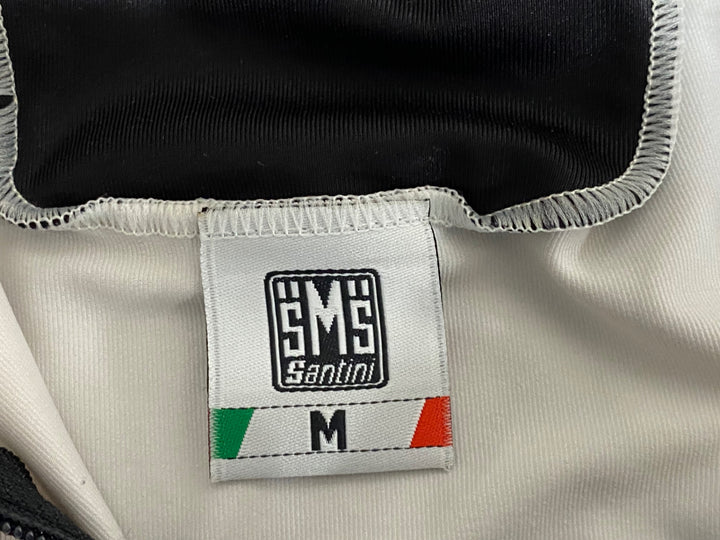 JI326 サンティーニ Santini 半袖 サイクルジャージ 白 黒 M