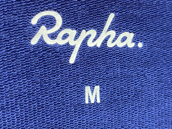 KB329 ラファ Rapha WINDBLOCK WINTER JERSEY 長袖 サイクルジャージ 紺 M 裏起毛