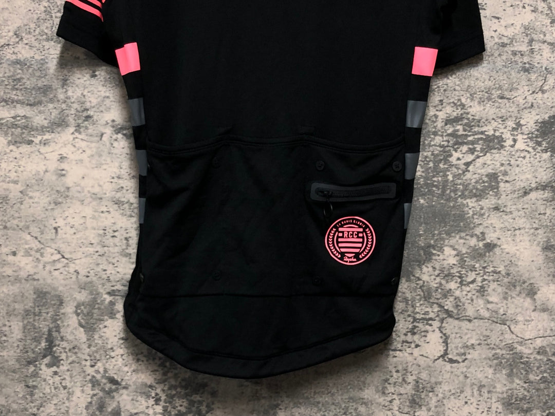 KH624 ラファ Rapha RCC CLASSIC JERSEY 半袖 サイクルジャージ 黒 S