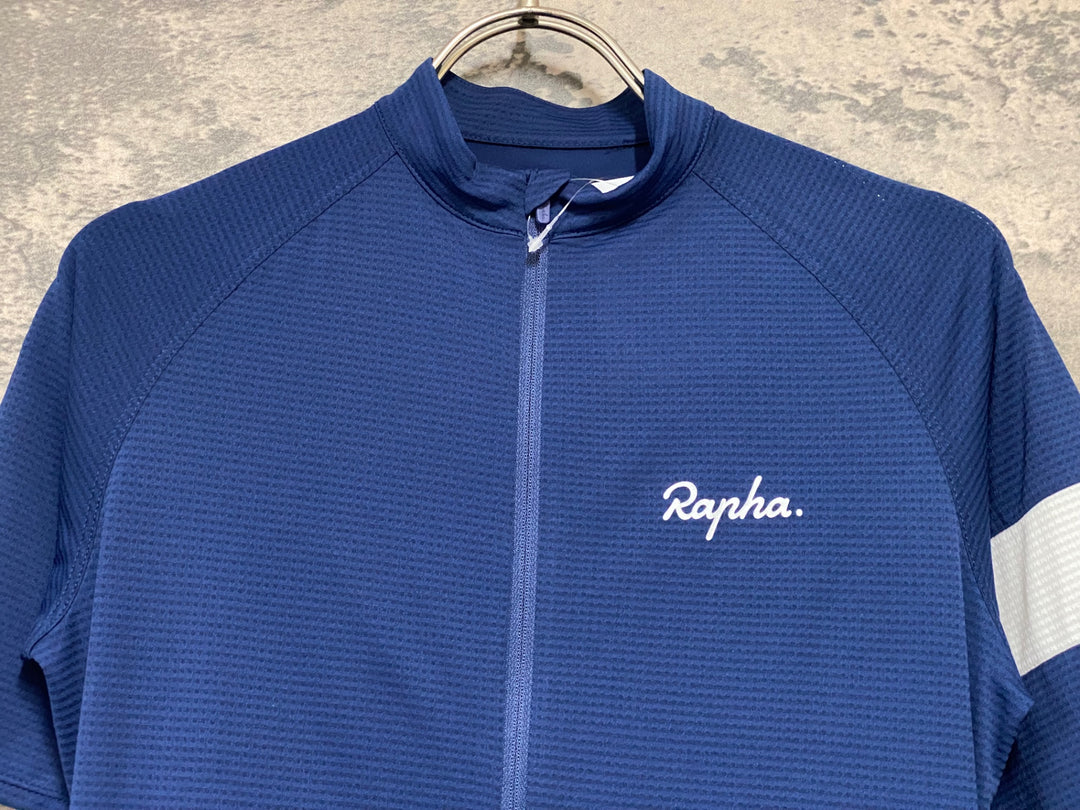 KG839 ラファ Rapha WOMEN’S CORE LIGHTWEIGHT JERSEY 半袖 サイクルジャージ ネイビー S レディース