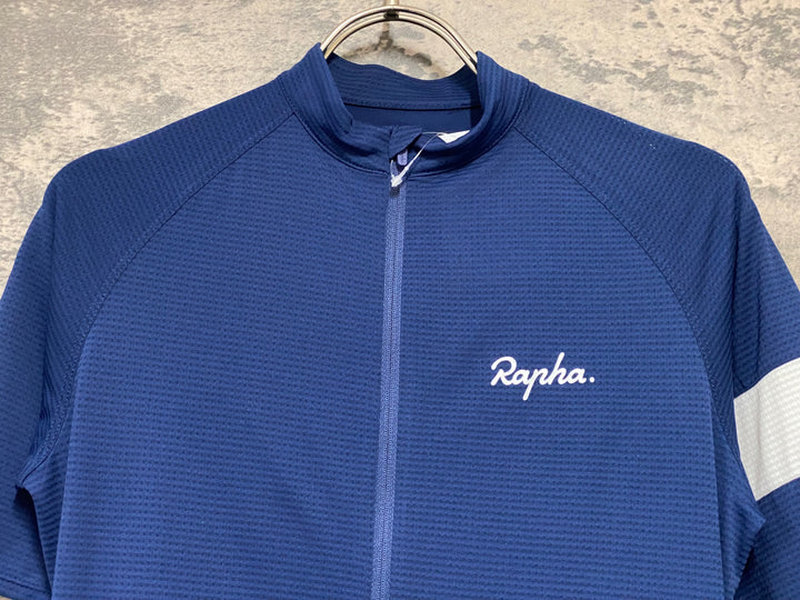 KG839 ラファ Rapha WOMEN’S CORE LIGHTWEIGHT JERSEY 半袖 サイクルジャージ ネイビー S レディース