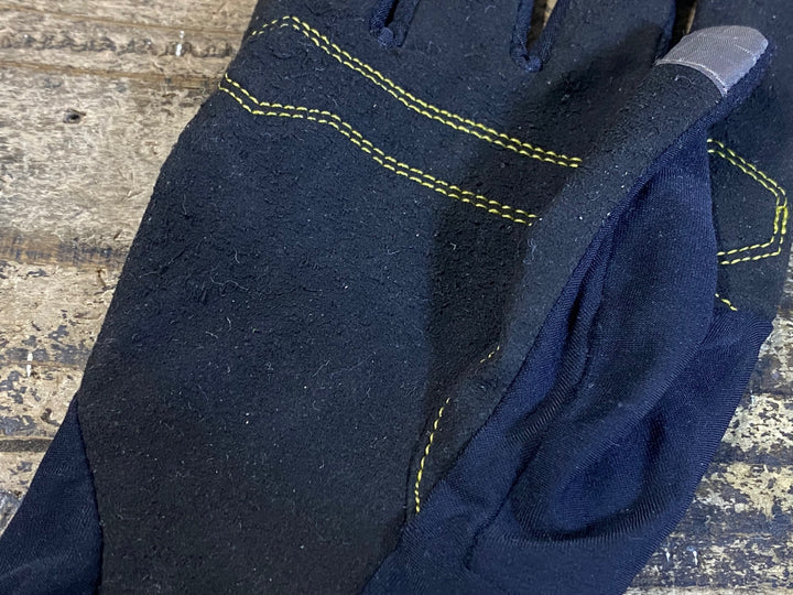JQ026 アソス ASSOS SPRING FALL GLOVES 長指 グローブ 黒 ※サイズ不明