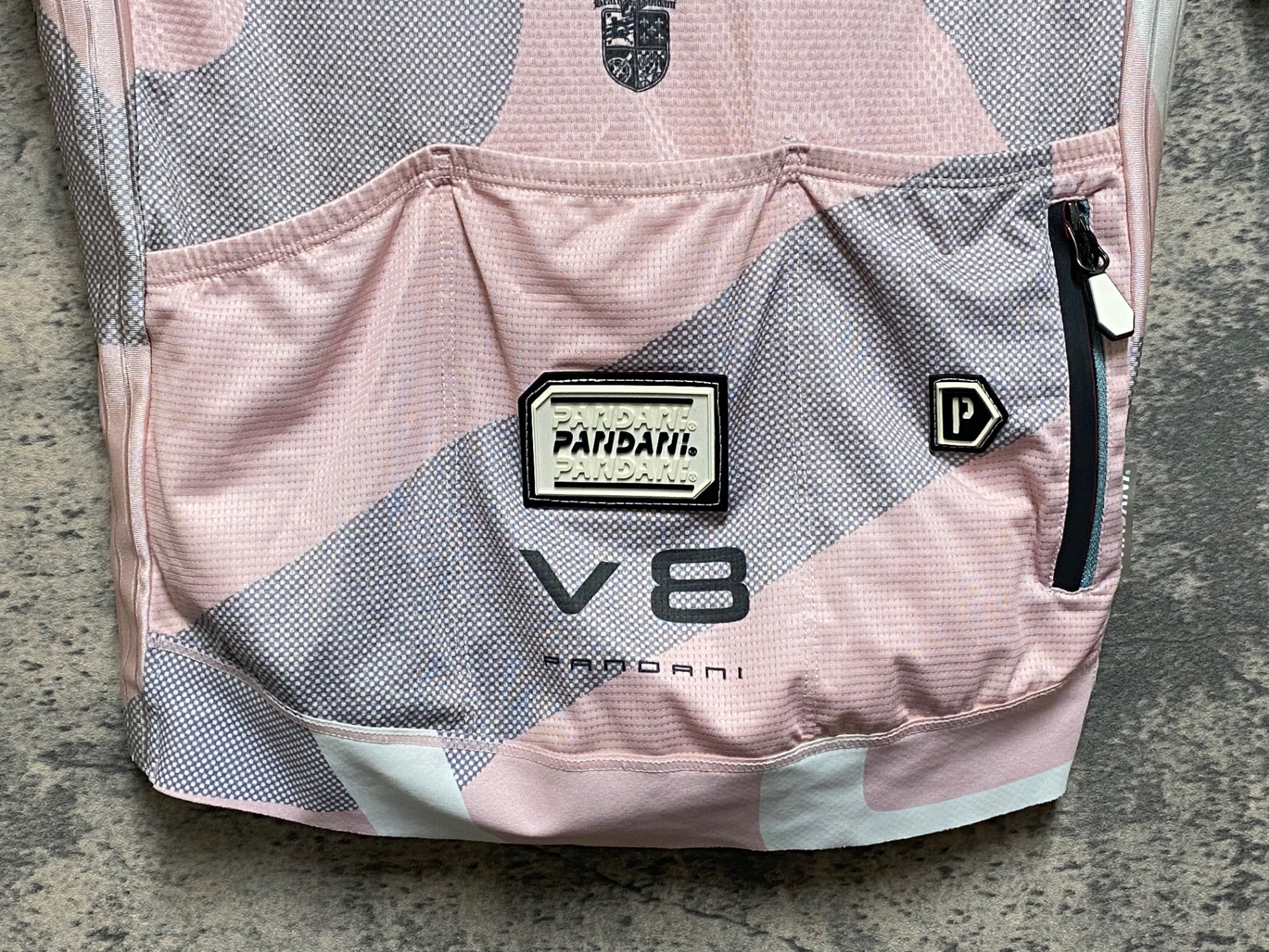 JR208 パンダーニ pandani 半袖 サイクルジャージ ピンク S エアロ