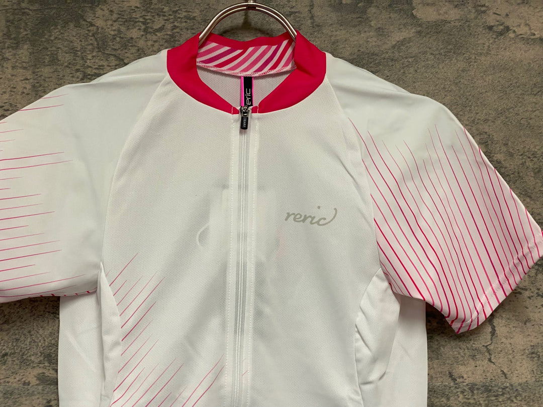 JW014 レリック reric Women's Himalia SS Jersey 半袖 サイクルジャージ S 白 レディース