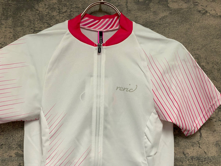 JW014 レリック reric Women's Himalia SS Jersey 半袖 サイクルジャージ S 白 レディース