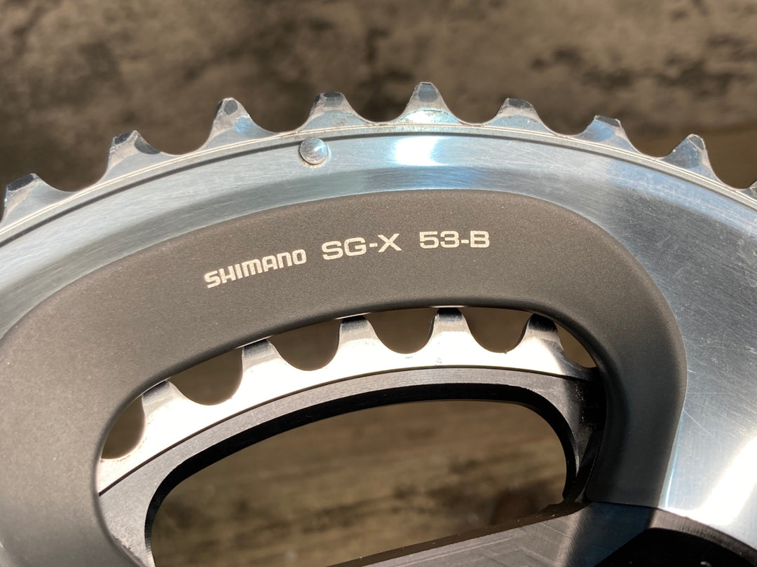 JL182 シマノ SHIMANO デュラエース DURA-ACE FC-7800 クランクセット 53/39T 172.5mm SRM 25TH パワーメーター付き ※接続未確認のためジャンク