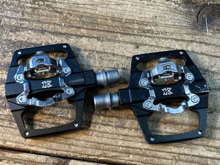 JS183 KCNC クリップレスプラットフォームペダル ビンディングペダル 片面フラット
