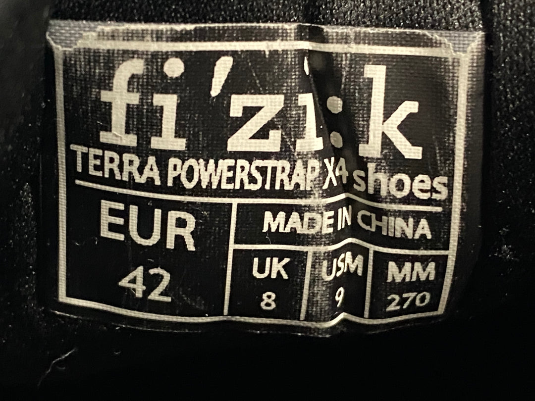KN647 フィジーク fizik TERRA POWER STRAP X4 Shoes ビンディングシューズ グレー EU42