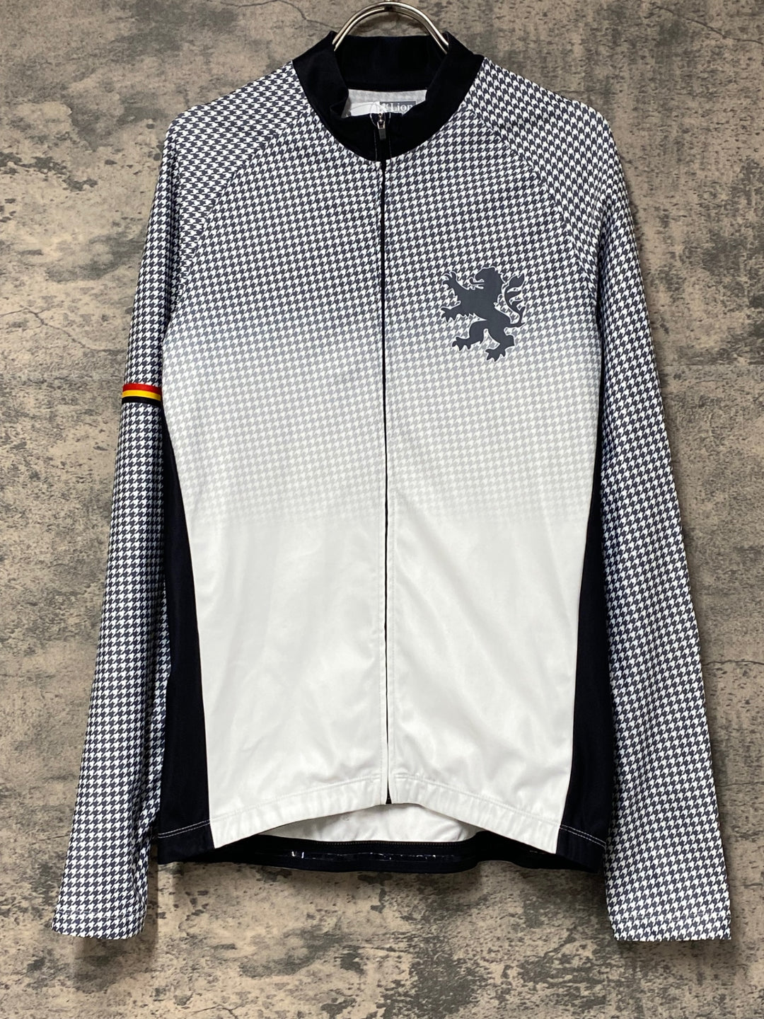 KH559 リオンドカペルミュール Lion de KAPELMUUR 長袖 サイクルジャージ 白 ASIA XL 裏起毛