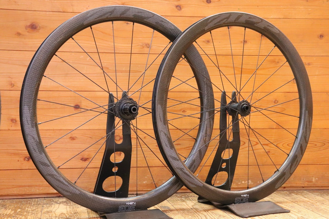 ジップ ZIPP 303 NSW DISC カーボン チューブレスレディ ホイールセット シマノ 11S/12S 21C 【芦屋店】