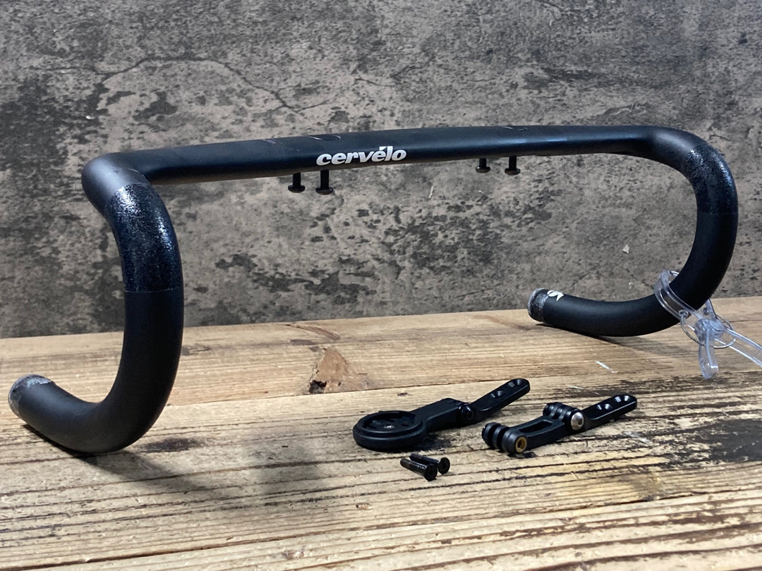 KE837 サーヴェロ cervelo S5用 カーボン ドロップハンドル ブラケットC-C380mm