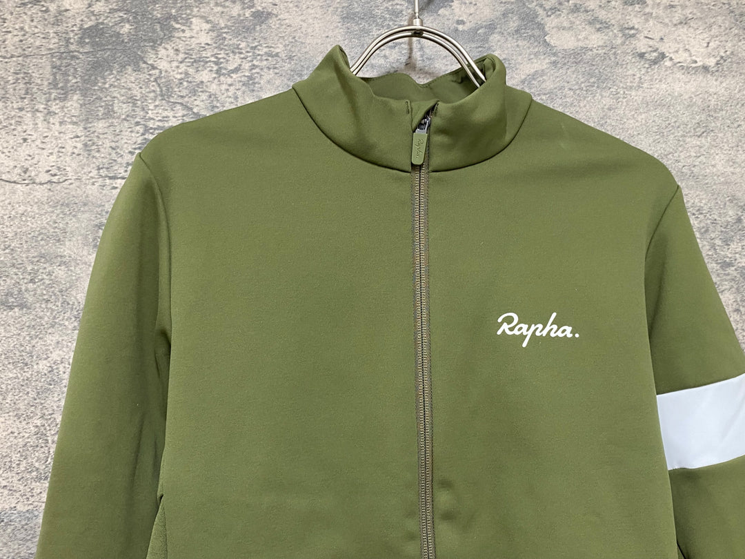 JS013 ラファ Rapha MEN'S CORE WINTER JACKET 長袖 サイクルジャケット オリーブ M 裏起毛