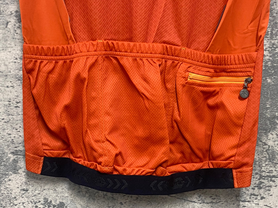 JV966 レリック reric Echo Standerd Jersey 半袖 サイクルジャージ S 白オレンジ