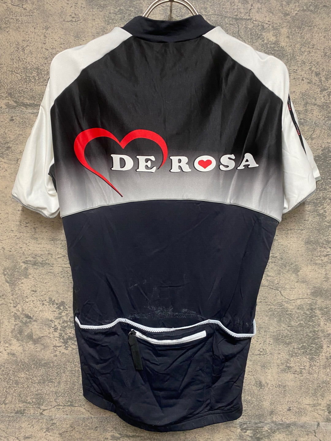 JP402 デローザ DE ROSA 半袖 サイクルジャージ 黒 L