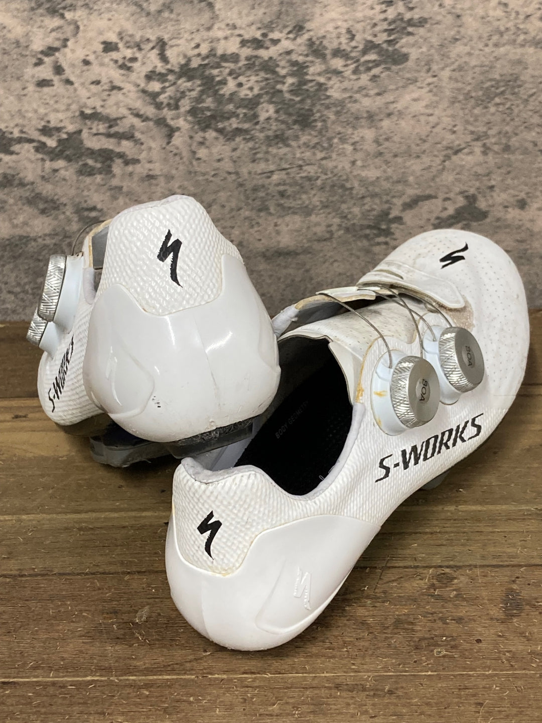 JY150 スペシャライズド SPECIALIZED S-WORKS 7 RD ビンディングシューズ 3穴 白 EU38